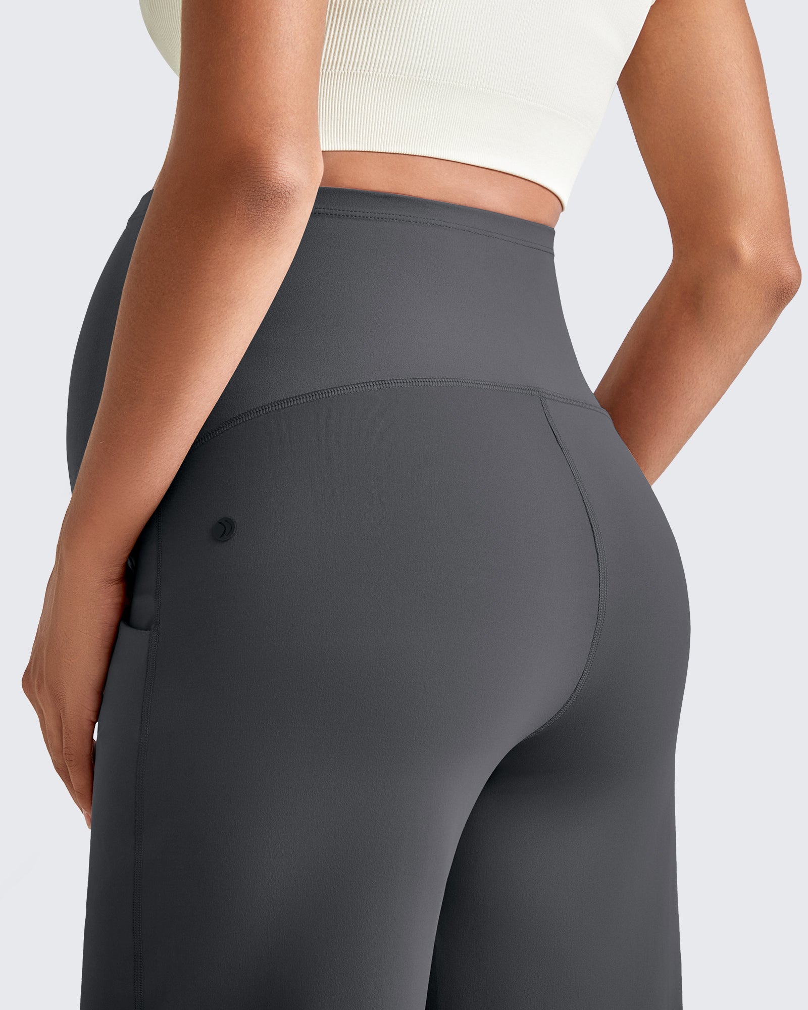 G4Free Activewear Wide Leg Pockets Front Pleats Maternity #Black / S / 28 Inseam-Black / S / 30 Inseam-Black / S / 32 Inseam-Black / M / 28 Inseam-Black / M / 30 Inseam-Black / M / 32 Inseam-Black / L / 28 Inseam-Black / L / 30 Inseam-Black / L / 32 Inseam-Black / XL / 28 Inseam