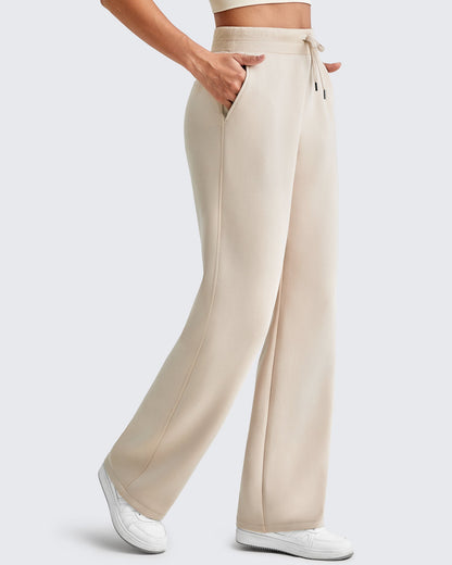 Smoofit Wide Leg Elastic Drawstring Sweatpants