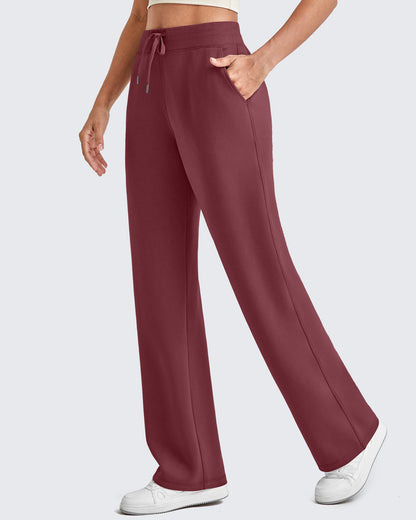 Smoofit Wide Leg Elastic Drawstring Sweatpants