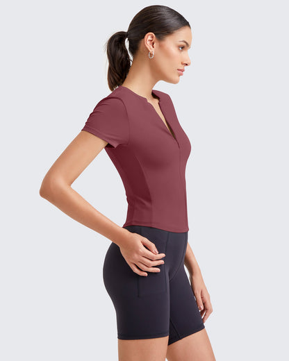 G4Free Activewear BareFeel Half Zip Slim Fit Athletic Shirts #Black / S-Black / M-Black / L-Black / XL-Black / XS-Dark Grey / S-Dark Grey / M-Dark Grey / L-Dark Grey / XL-Dark Grey / XS