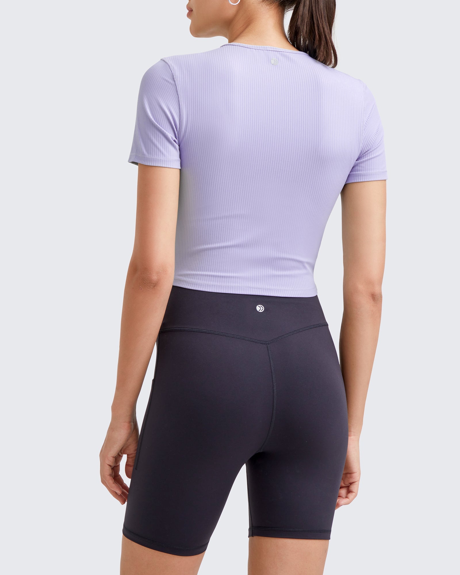 G4Free Activewear Ribbed Slim Workout Crop Short Sleeve #Khaki / S-Khaki / M-Khaki / L-Khaki / XL-Khaki / XS-Purple / S-Purple / M-Purple / L-Purple / XL-Purple / XS