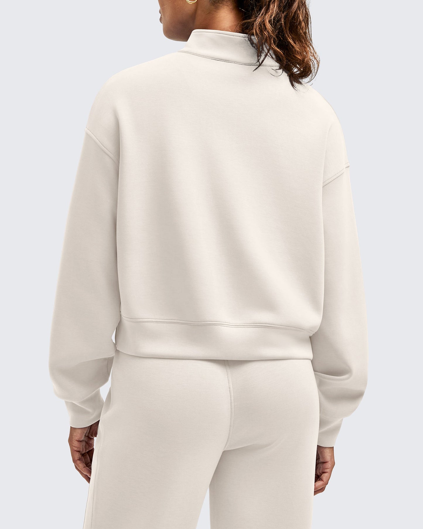 Smoofit Half-Zip Mock Neck Long Sleeve Sweatshirts