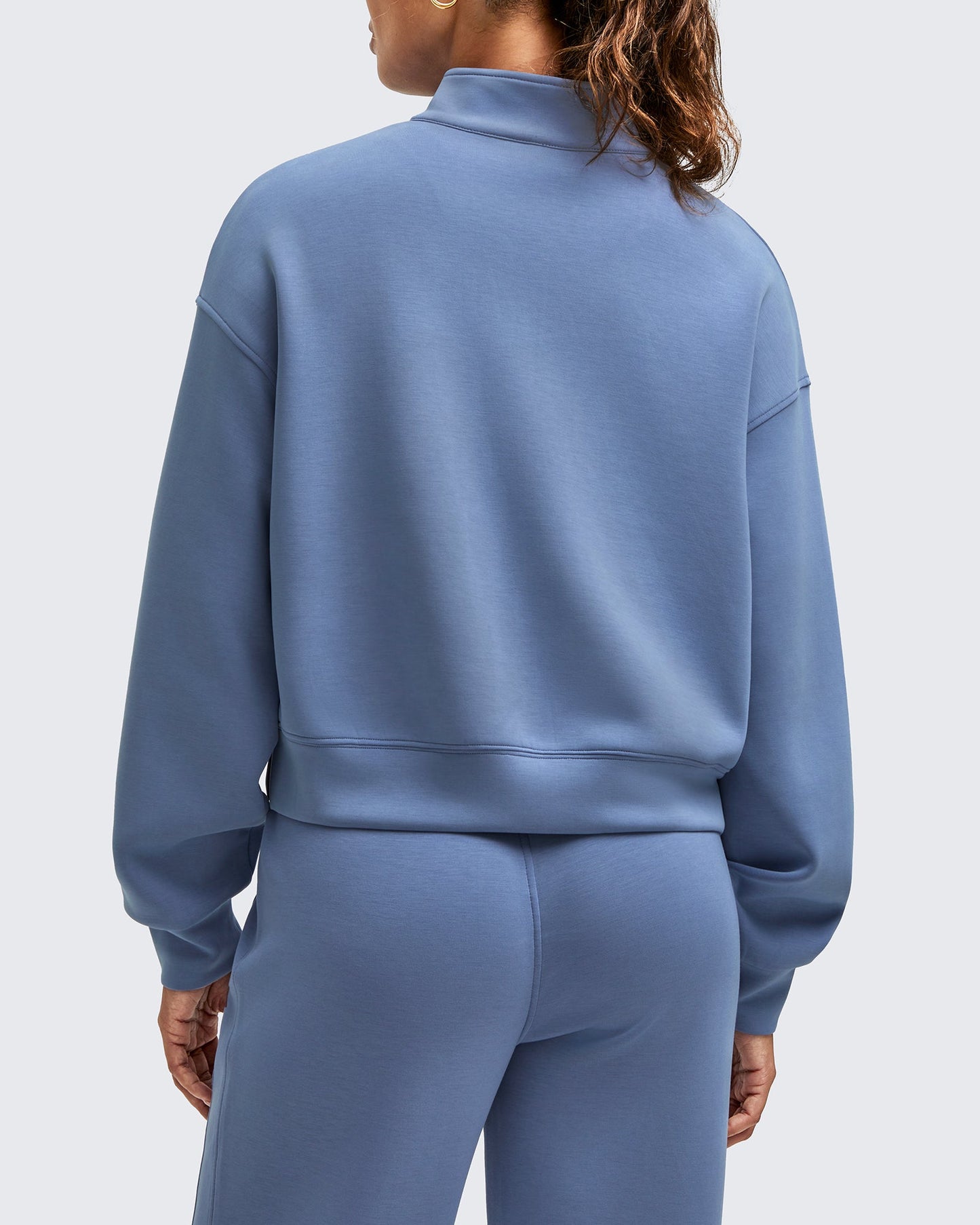 Smoofit Half-Zip Mock Neck Long Sleeve Sweatshirts