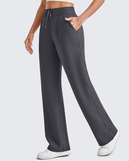 Smoofit Wide Leg Elastic Drawstring Sweatpants