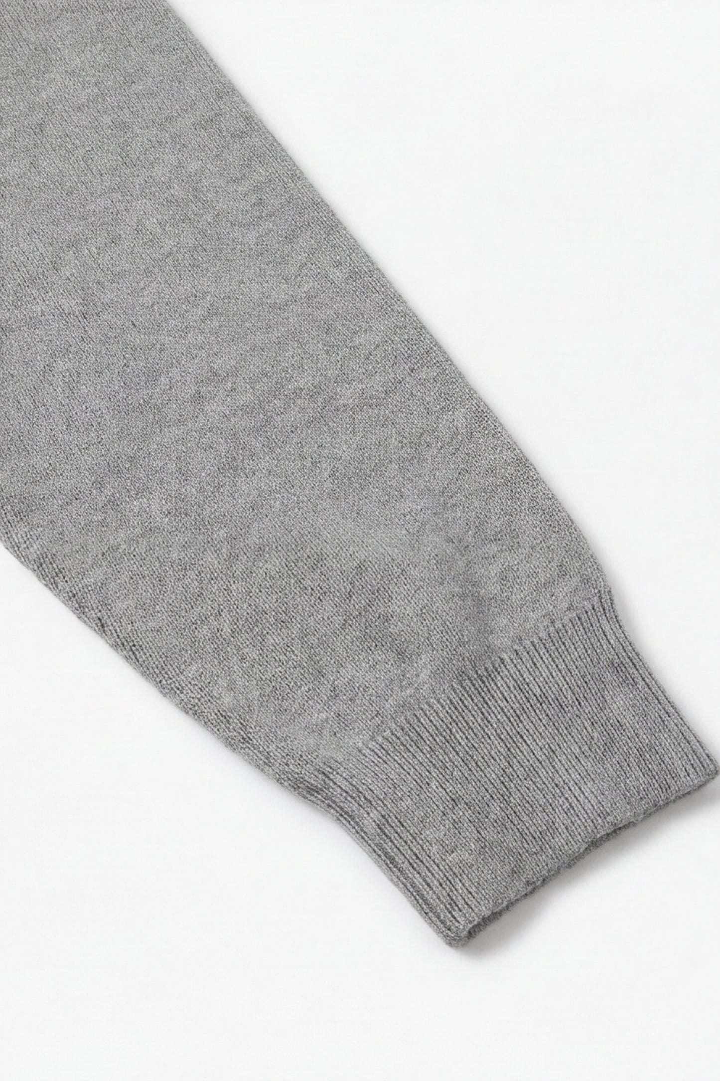 EASYSO Travel-Ready Knit Polo Pullover – Relaxed Collared Sweater in Soft Heather Grey