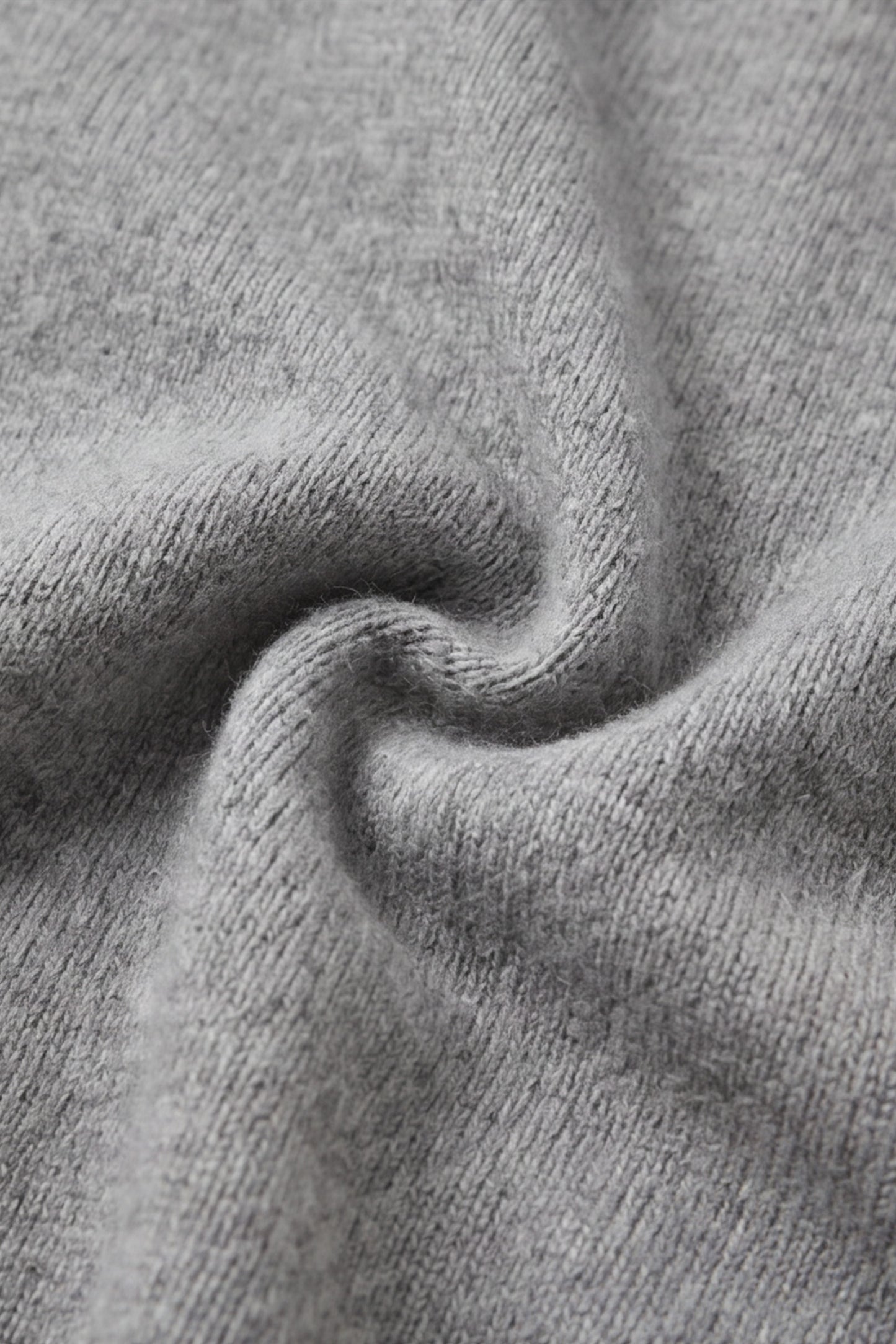 EASYSO Travel-Ready Knit Polo Pullover – Relaxed Collared Sweater in Soft Heather Grey