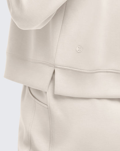 Smoofit Half-Zip Mock Neck Long Sleeve Sweatshirts
