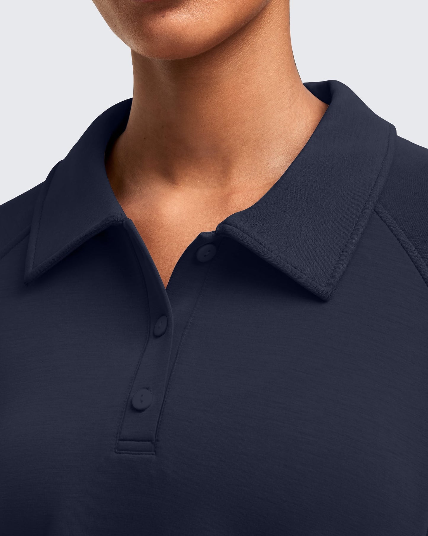 Smoofit Polo Pullover Button Up Sweatshirts