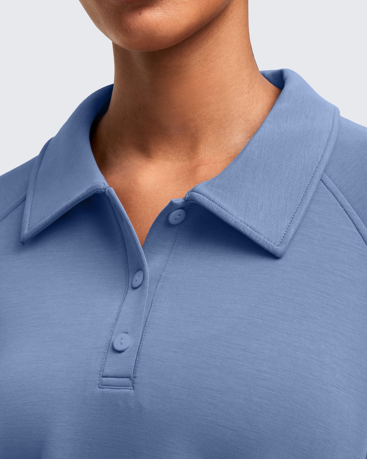 Smoofit Polo Pullover Button Up Sweatshirts