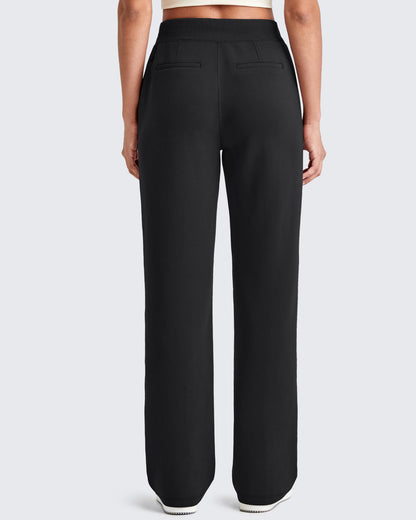 Smoofit Wide Leg Elastic Drawstring Sweatpants