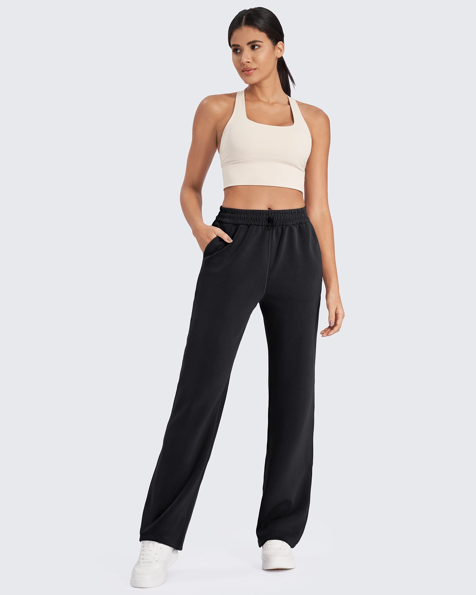 G4Free Activewear Smoofit Mid-Waist Wide Leg Sweatpants #Black / S / 27 Inseam-Black / S / 29 inseam-Black / S / 31 inseam-Black / M / 27 Inseam-Black / M / 29 inseam-Black / M / 31 inseam-Black / L / 27 Inseam-Black / L / 29 inseam-Black / L / 31 inseam-Black / XL / 27 Inseam