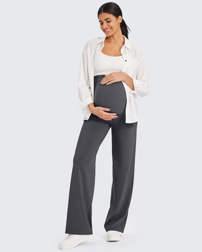 Maternity Stretch Wide Leg Pants