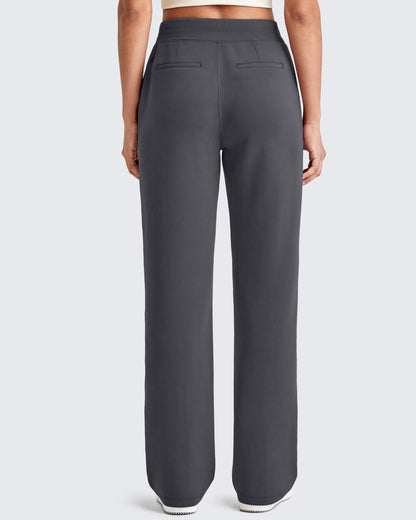 Smoofit Wide Leg Elastic Drawstring Sweatpants