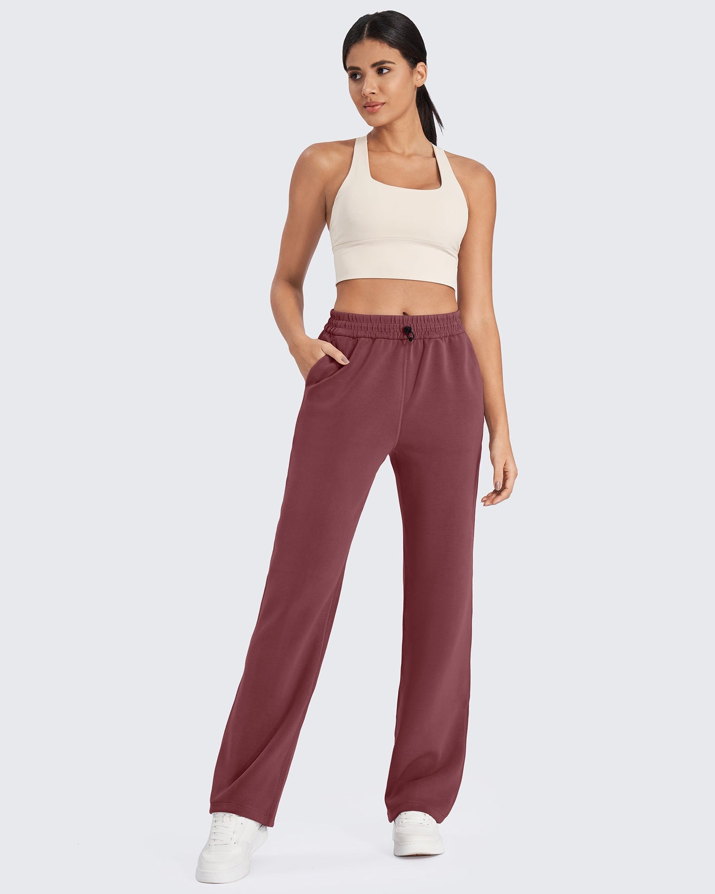 Smoofit Mid-Waist Wide Leg Sweatpants 29