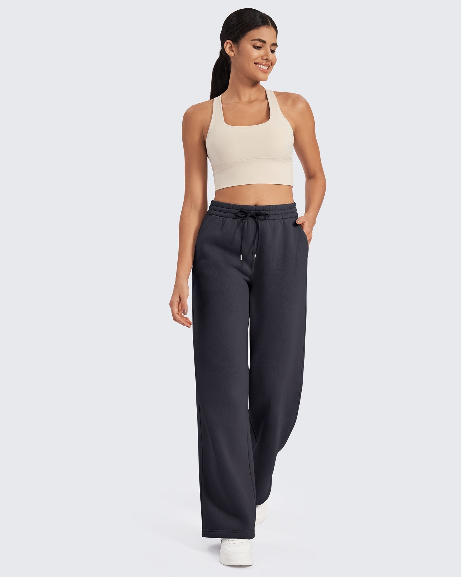 G4Free Activewear Fleece Lined Drawstring High-Waist Pants #Black / S / 29 inseam-Black / S / 31 inseam-Black / S / 33 inseam-Black / M / 29 inseam-Black / M / 31 inseam-Black / M / 33 inseam-Black / L / 29 inseam-Black / L / 31 inseam-Black / L / 33 inseam-Black / XL / 29 inseam