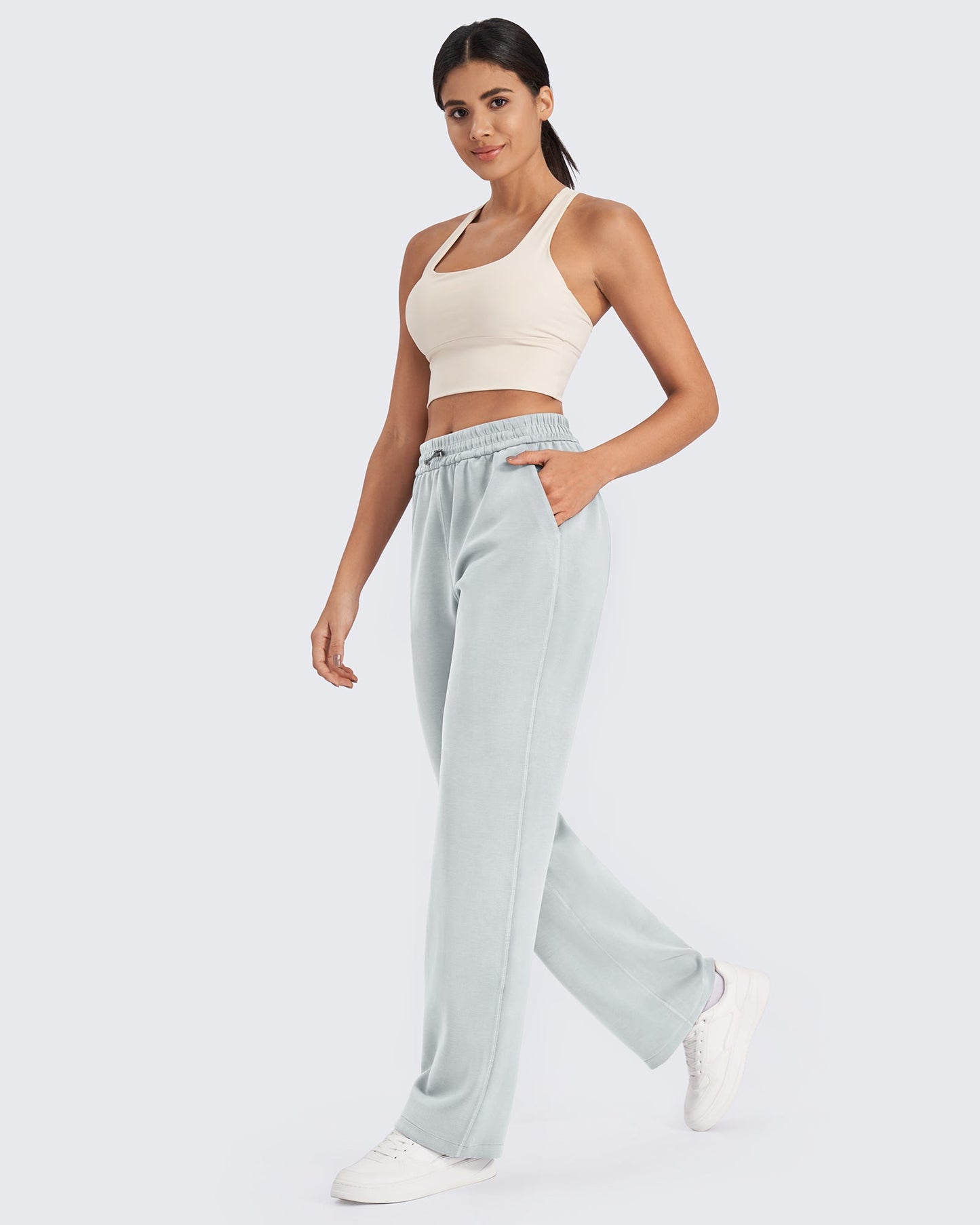 Smoofit Mid-Waist Wide Leg Sweatpants 27