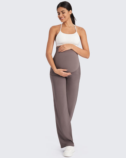 Maternity Stretch Wide Leg Pants