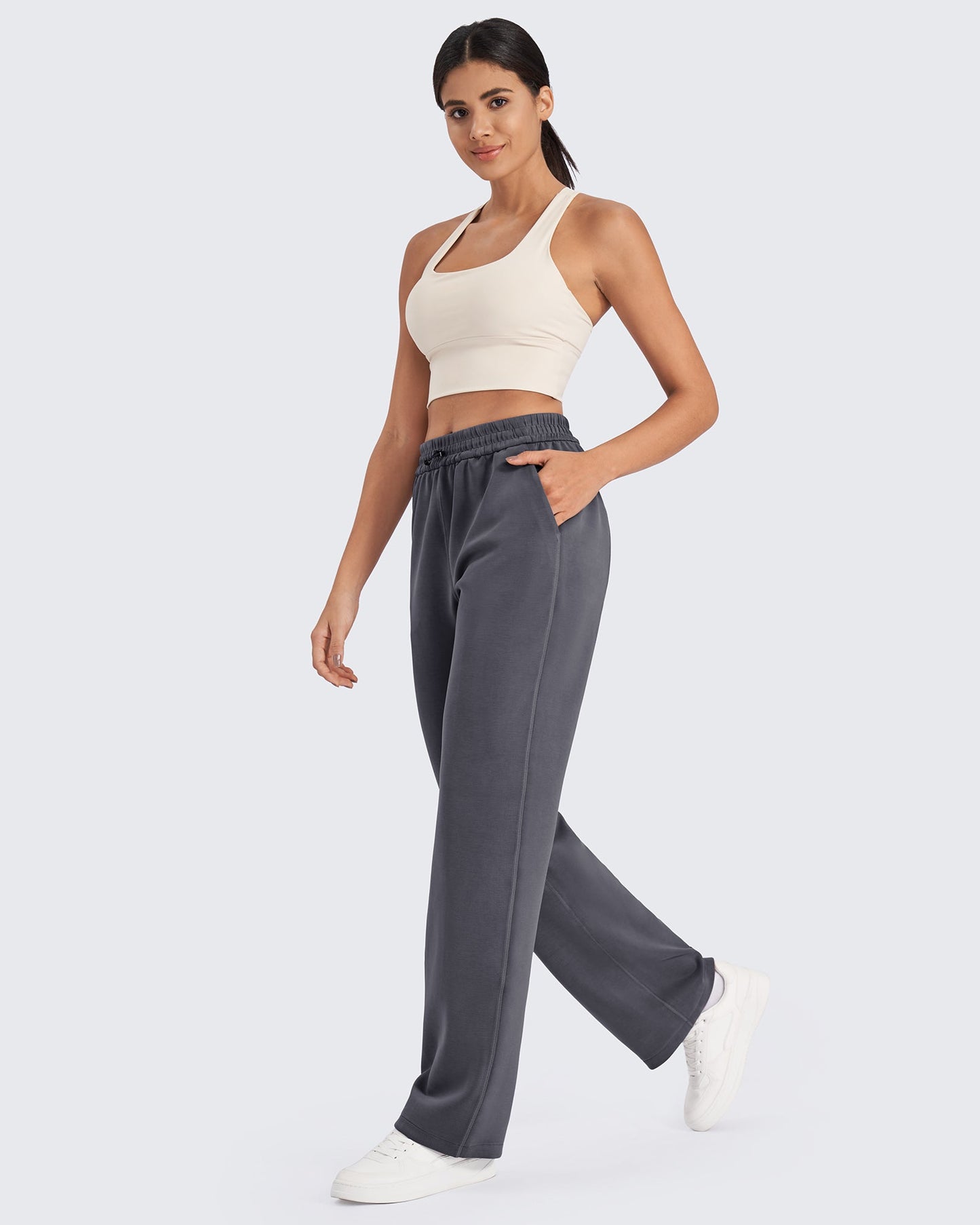 G4Free Activewear Smoofit Mid-Waist Wide Leg Sweatpants #Black / S / 27 Inseam-Black / S / 29 inseam-Black / S / 31 inseam-Black / M / 27 Inseam-Black / M / 29 inseam-Black / M / 31 inseam-Black / L / 27 Inseam-Black / L / 29 inseam-Black / L / 31 inseam-Black / XL / 27 Inseam