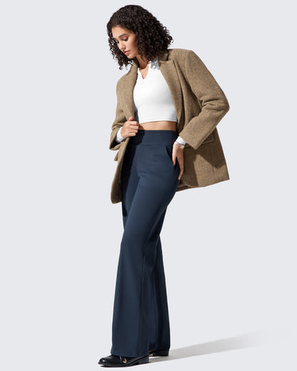 Fleece Lined High-Waisted Dressy Pants