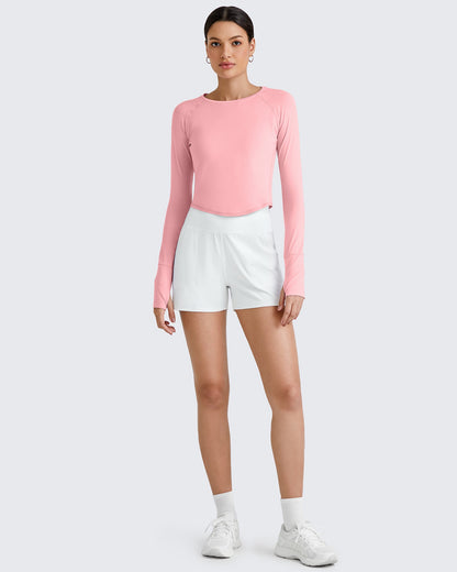 G4Free Activewear UPF 50+ Rash Guard UV Protection Long Sleeve # Pink