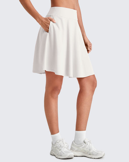 Built-in Shorts Knee Length Tennis Skirts 20