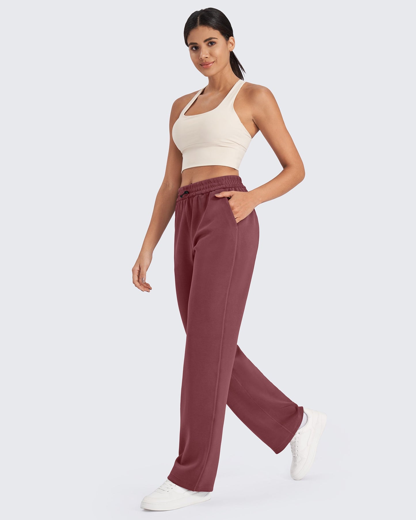 Smoofit Mid-Waist Wide Leg Sweatpants 31