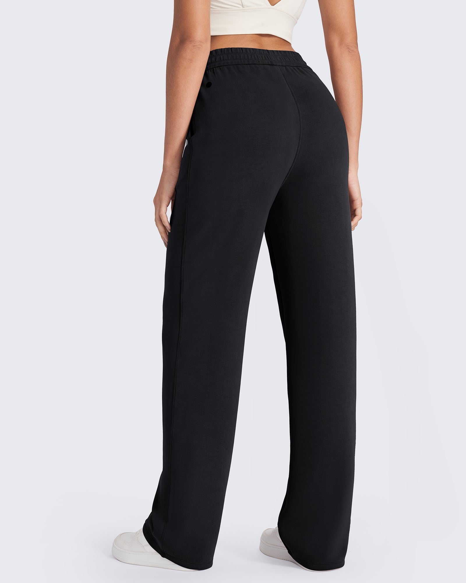 G4Free Activewear Smoofit Loose High-Rise Elastic Dressy Pants #Black / S / 27 Inseam-Black / S / 29 inseam-Black / S / 31 inseam-Black / M / 27 Inseam-Black / M / 29 inseam-Black / M / 31 inseam-Black / L / 27 Inseam-Black / L / 29 inseam-Black / L / 31 inseam-Black / XL / 27 Inseam