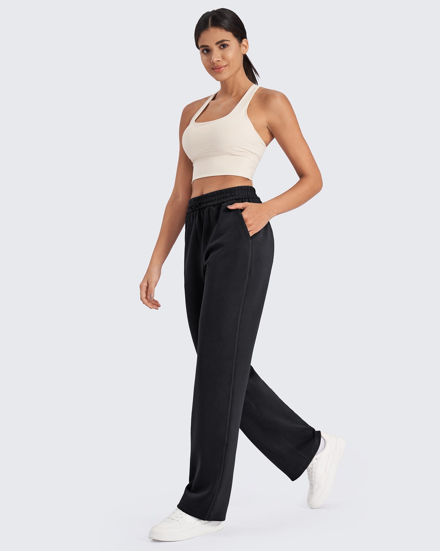 G4Free Activewear Smoofit Mid-Waist Wide Leg Sweatpants #Black / S / 27 Inseam-Black / S / 29 inseam-Black / S / 31 inseam-Black / M / 27 Inseam-Black / M / 29 inseam-Black / M / 31 inseam-Black / L / 27 Inseam-Black / L / 29 inseam-Black / L / 31 inseam-Black / XL / 27 Inseam
