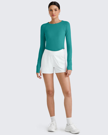 G4Free Activewear UPF 50+ Rash Guard UV Protection Long Sleeve # Teal
