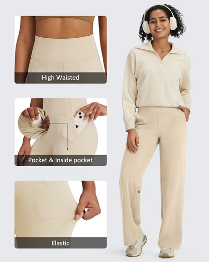 G4Free Activewear BareFeel Seamless High-Waist Dressy Pants 29 #Taupe / S-Taupe / M-Taupe / L-Taupe / XL-Taupe / XXL-Black / S-Black / M-Black / L-Black / XL-Black / XXL