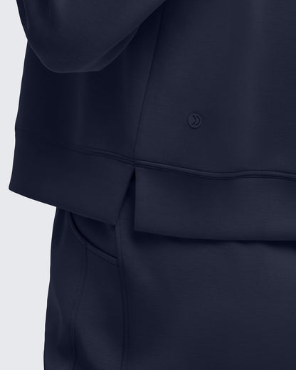 Smoofit Half-Zip Mock Neck Long Sleeve Sweatshirts