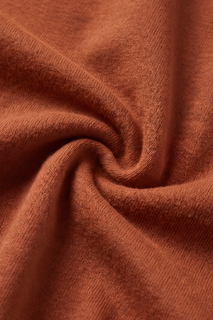 EASYSO Travel-Ready Curved Hem Pullover – Buttery Soft Peach-Skin Crewneck Lounge Top