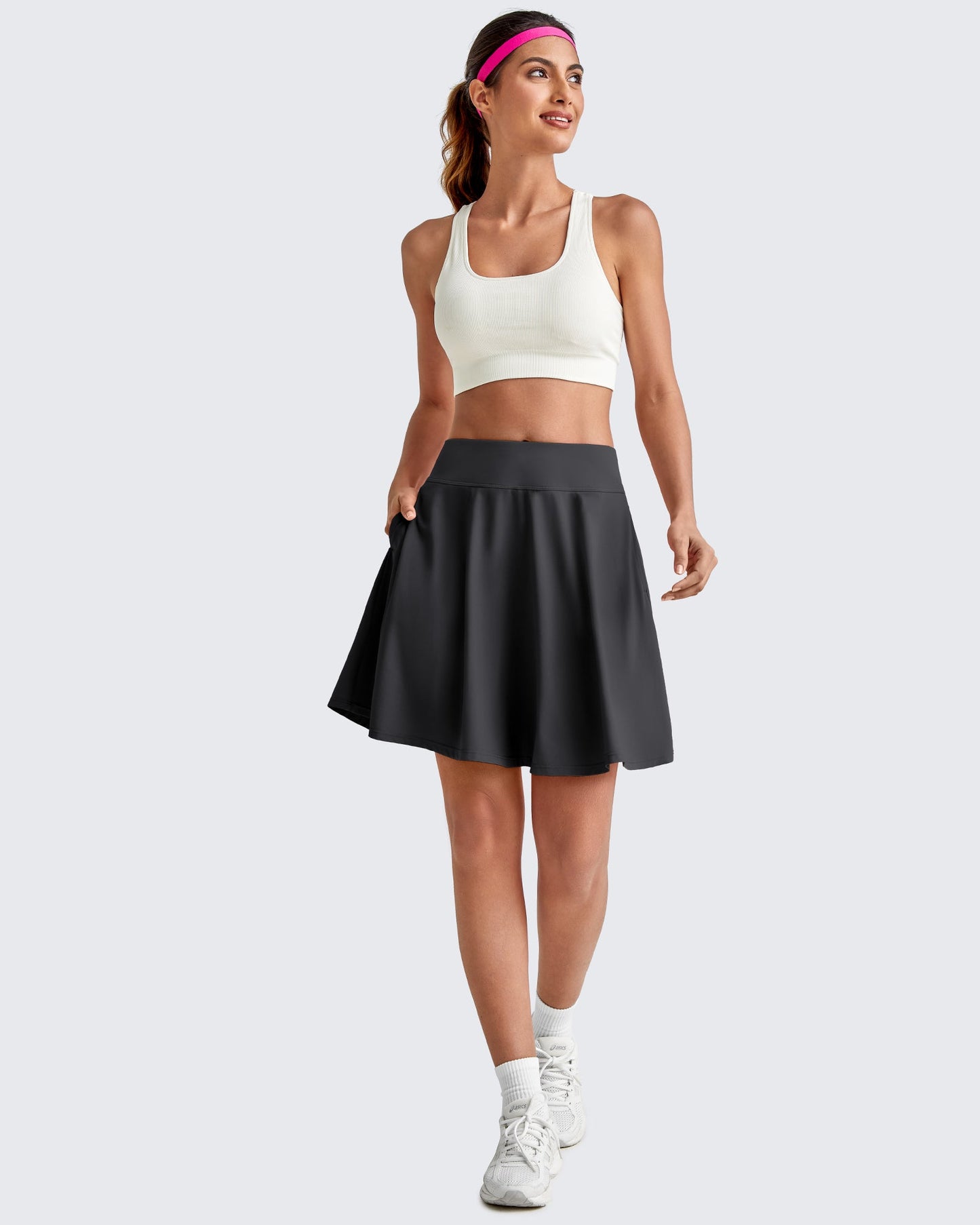 Built-in Shorts Knee Length Tennis Skirts 20