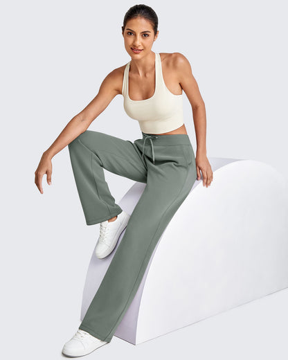 Smoofit Wide Leg Elastic Drawstring Sweatpants