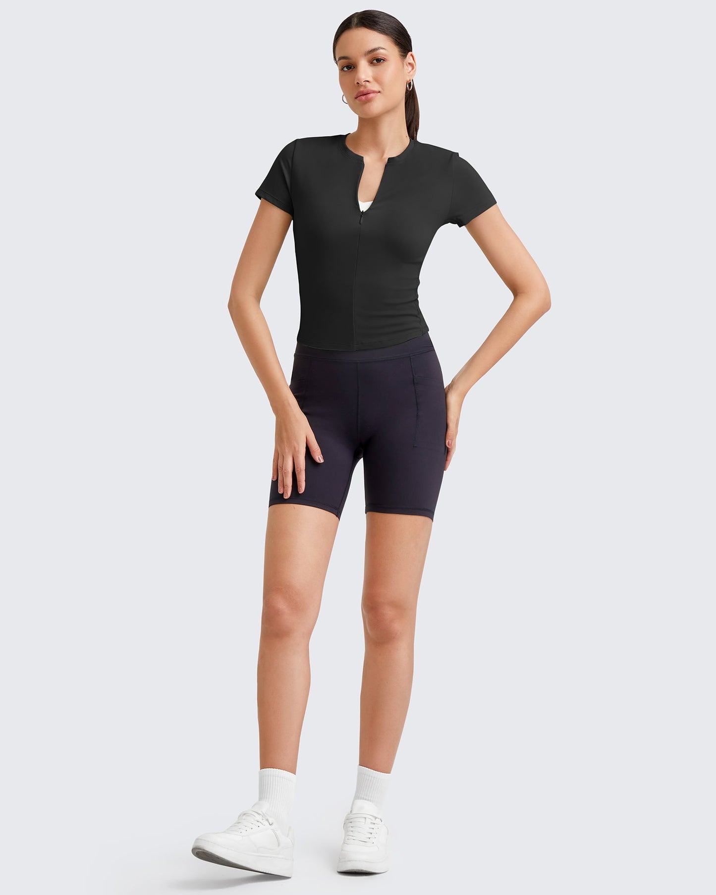 G4Free Activewear BareFeel Half Zip Slim Fit Athletic Shirts #Black / S-Black / M-Black / L-Black / XL-Black / XS-Dark Grey / S-Dark Grey / M-Dark Grey / L-Dark Grey / XL-Dark Grey / XS