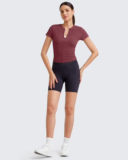 G4Free Activewear BareFeel Half Zip Slim Fit Athletic Shirts #Black / S-Black / M-Black / L-Black / XL-Black / XS-Dark Grey / S-Dark Grey / M-Dark Grey / L-Dark Grey / XL-Dark Grey / XS
