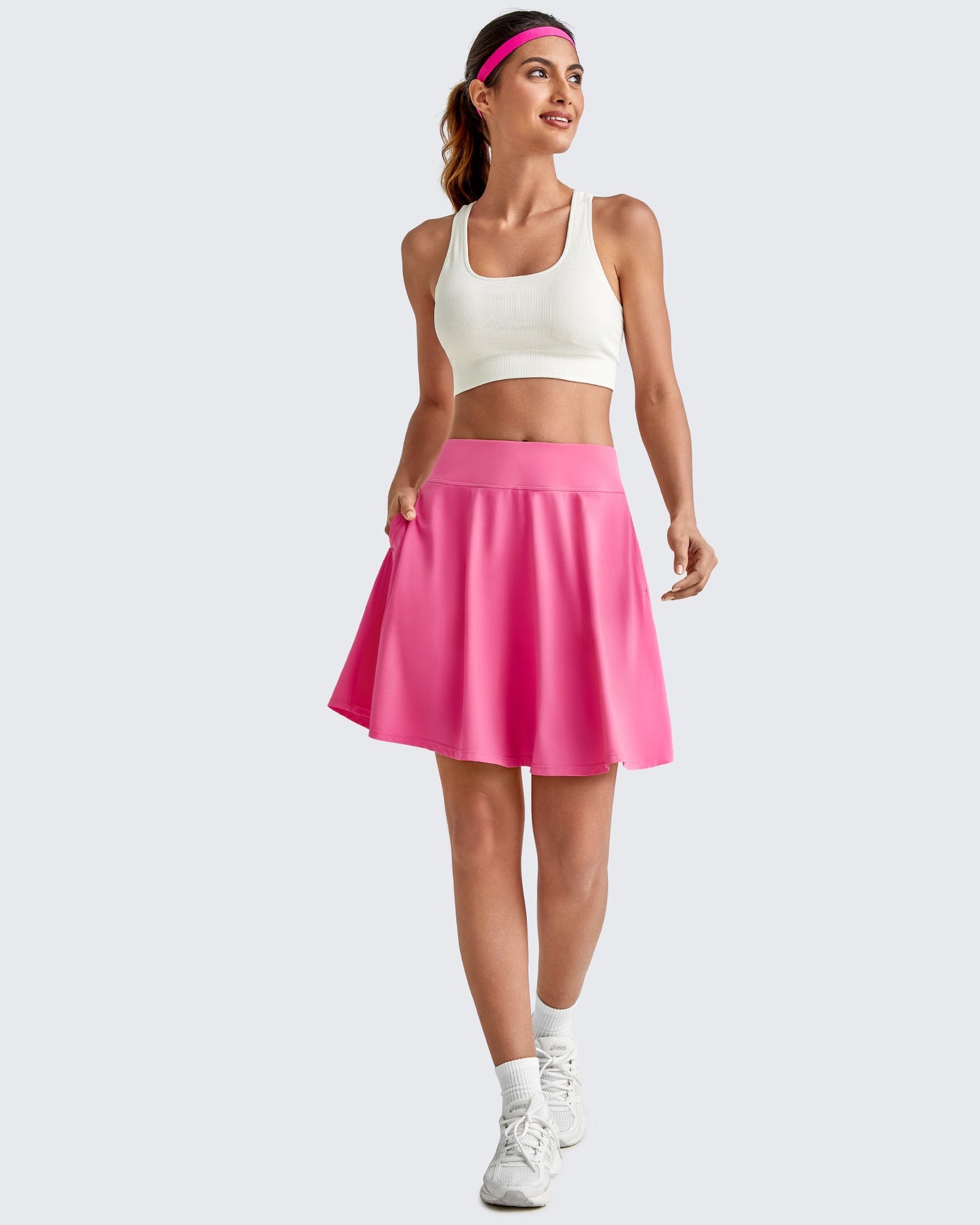 Built-in Shorts Knee Length Tennis Skirts 20