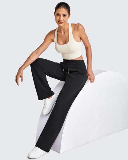 Smoofit Wide Leg Elastic Drawstring Sweatpants