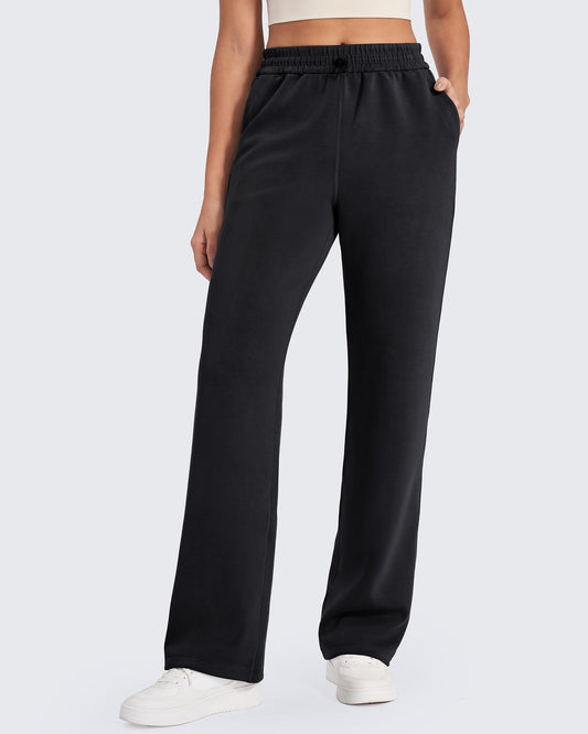 G4Free Activewear Smoofit Mid-Waist Wide Leg Sweatpants #Black / S / 27 Inseam-Black / S / 29 inseam-Black / S / 31 inseam-Black / M / 27 Inseam-Black / M / 29 inseam-Black / M / 31 inseam-Black / L / 27 Inseam-Black / L / 29 inseam-Black / L / 31 inseam-Black / XL / 27 Inseam