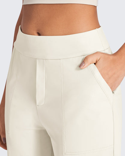 Bizcasual High-Waist Straight Dress Pants