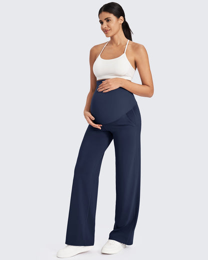 Maternity Stretch Wide Leg Pants