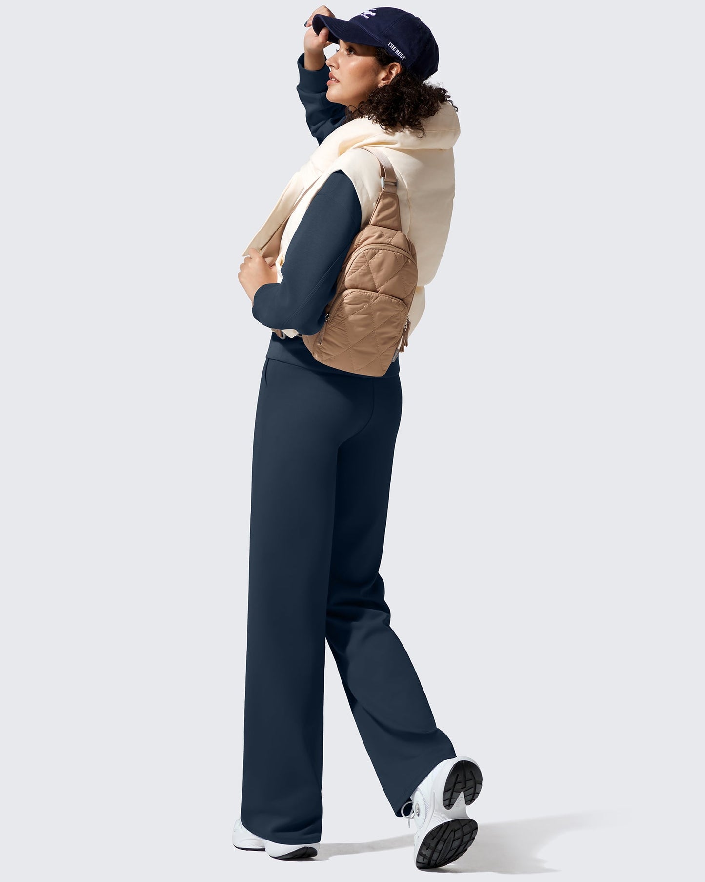 Fleece Lined High-Waisted Dressy Pants