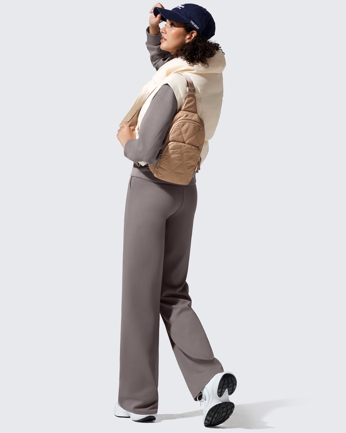 Fleece Lined High-Waisted Dressy Pants