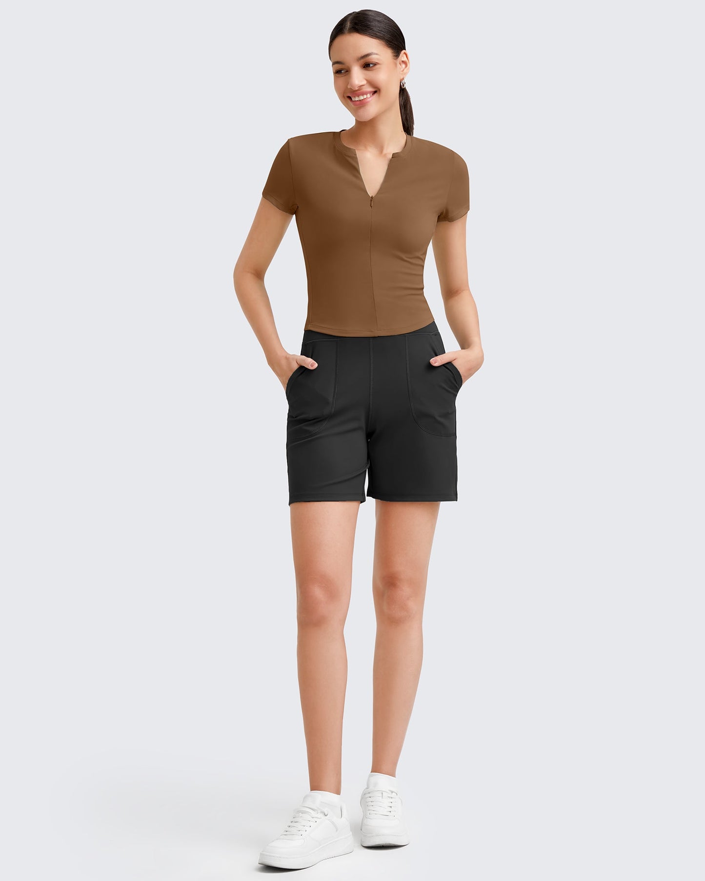 G4Free Activewear BareFeel Half Zip Slim Fit Athletic Shirts #Black / S-Black / M-Black / L-Black / XL-Black / XS-Dark Grey / S-Dark Grey / M-Dark Grey / L-Dark Grey / XL-Dark Grey / XS