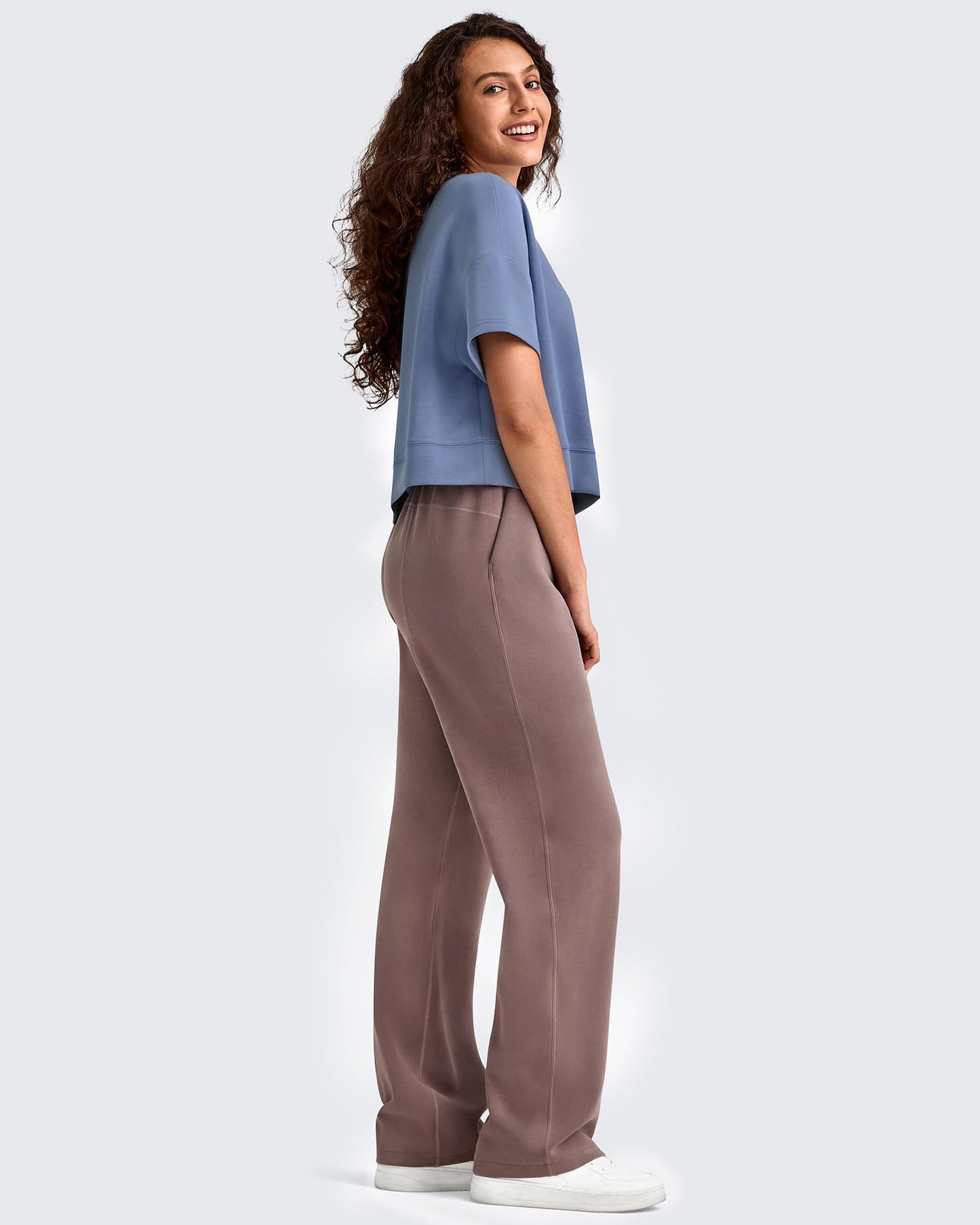 Smoofit Crew Neck Boxy Drop Shoulder Short Sleeve