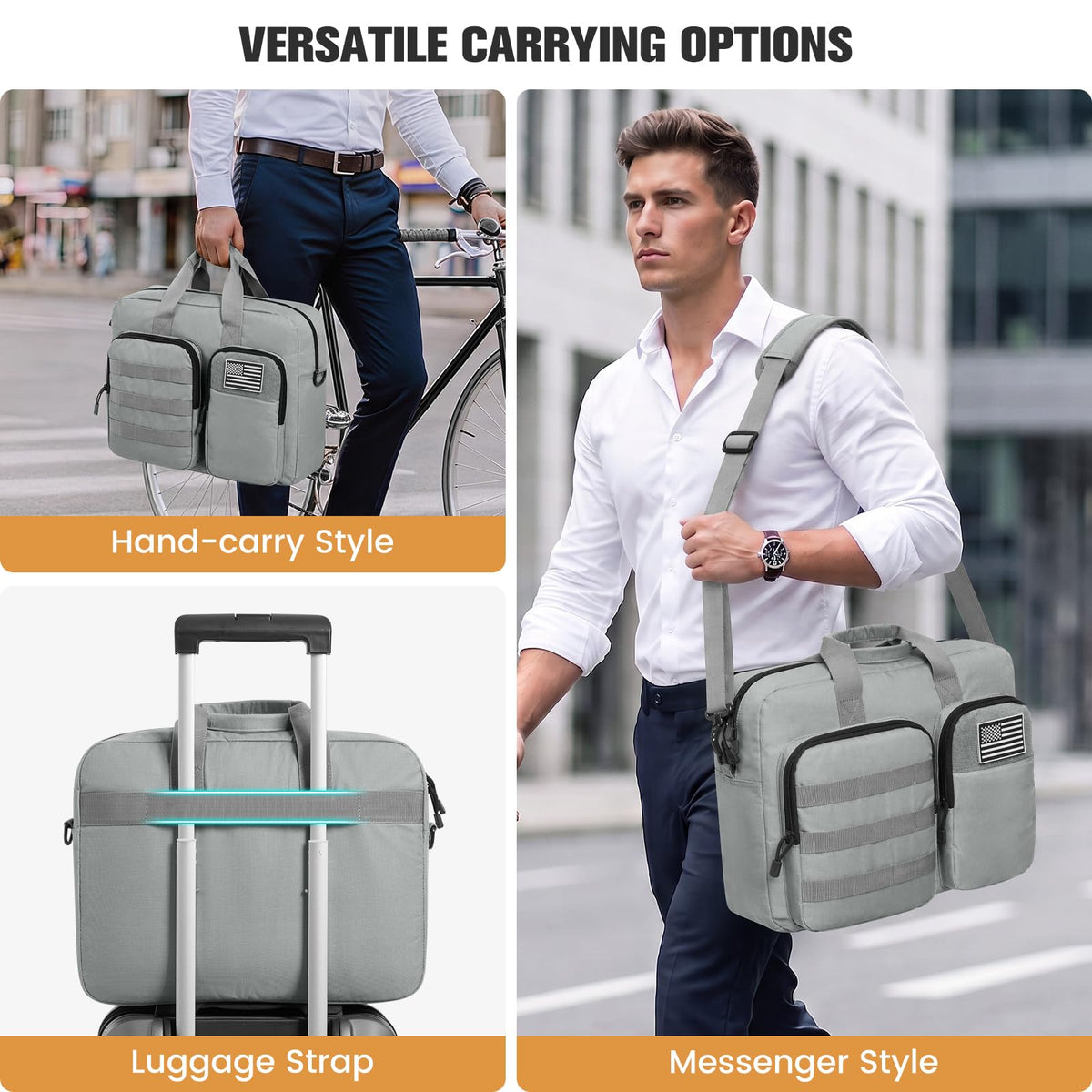 Tactical Messenger Bag with Laptop Compartment