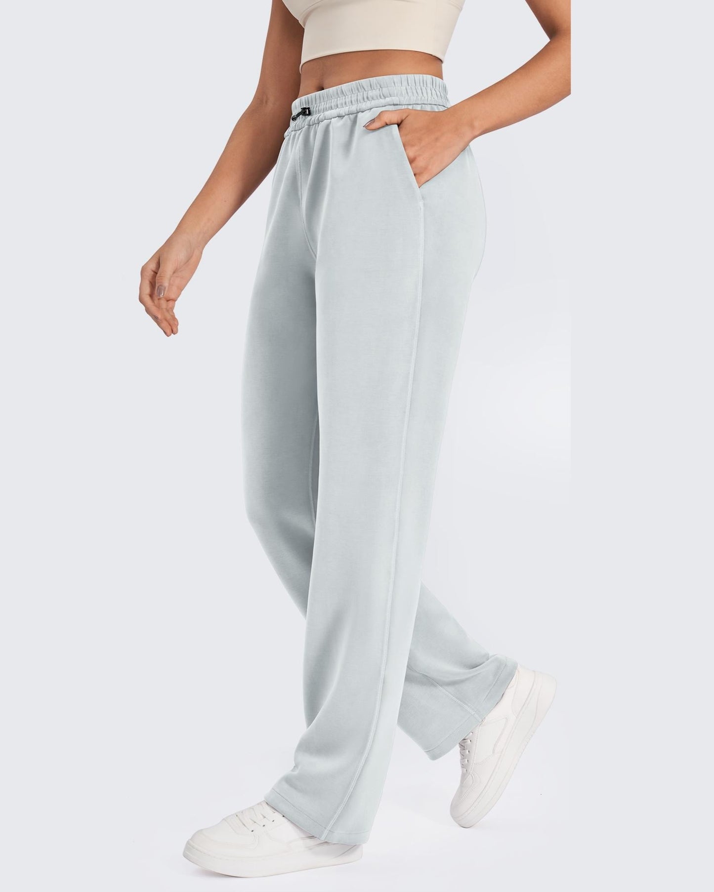 Smoofit Mid-Waist Wide Leg Sweatpants 31
