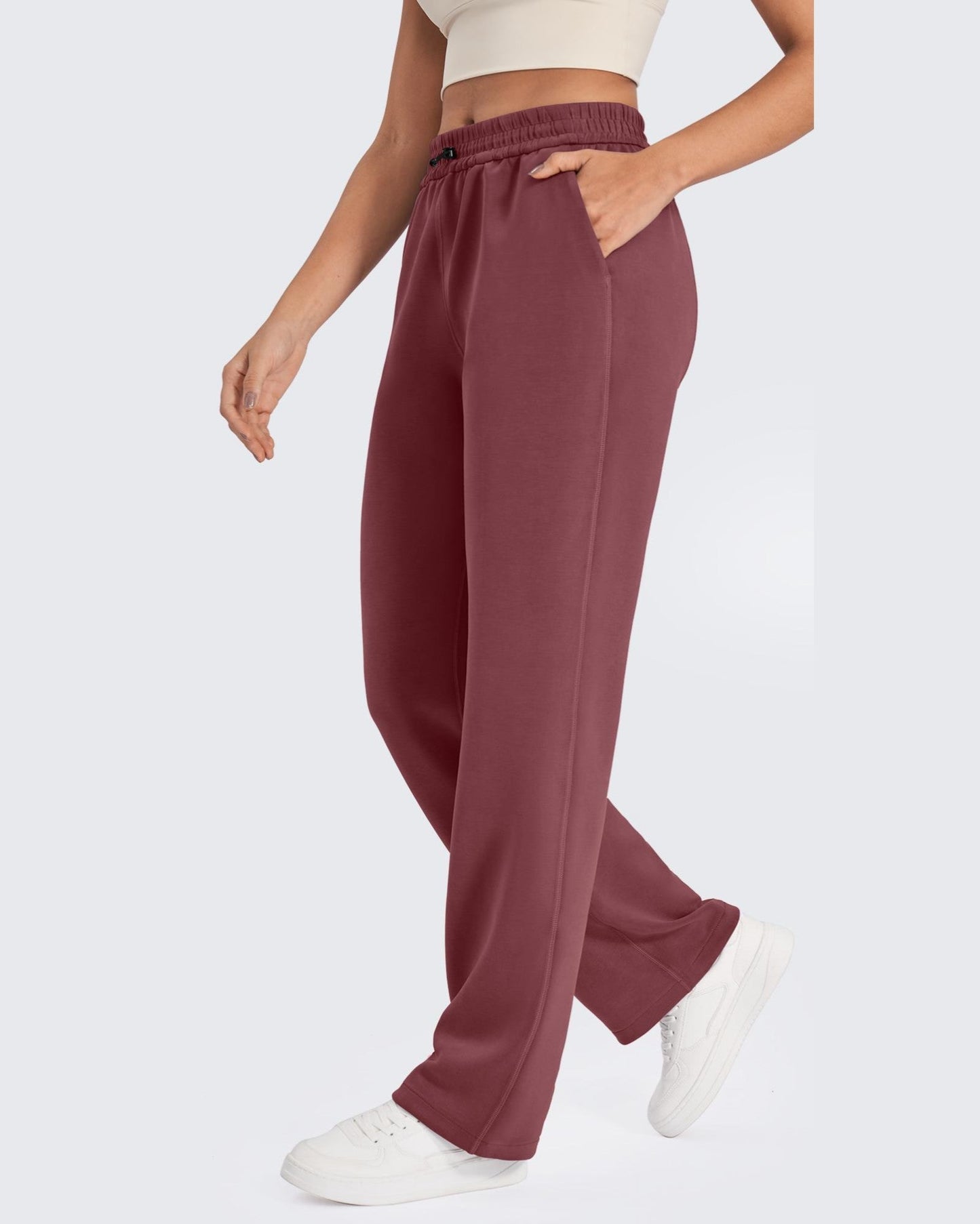 Smoofit Mid-Waist Wide Leg Sweatpants 31