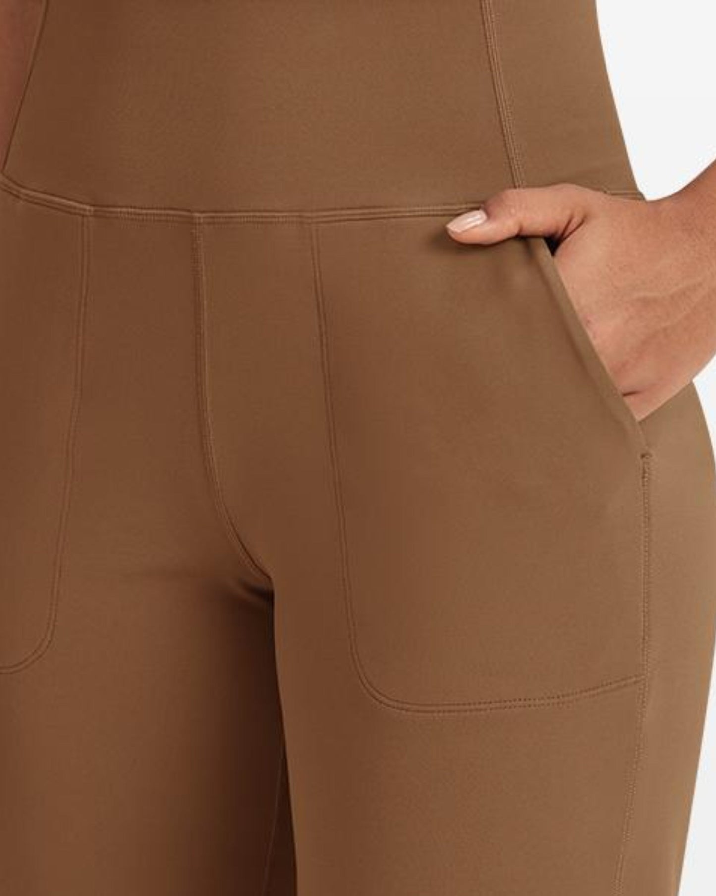 G4Free Activewear BareFeel Seamless High-Waist Dressy Pants 29 #Taupe / S-Taupe / M-Taupe / L-Taupe / XL-Taupe / XXL-Black / S-Black / M-Black / L-Black / XL-Black / XXL