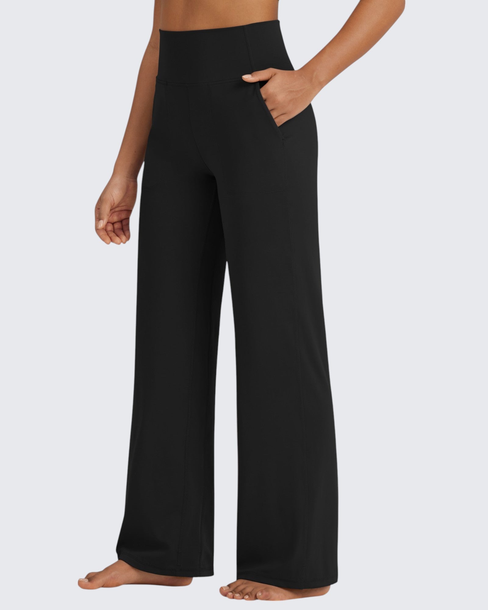 G4Free Activewear BareFeel Seamless High-Waist Dressy Pants #Black / S-Black / M-Black / L-Black / XL-Black / XXL-Black / XS-Blue grey / S-Blue grey / M-Blue grey / L-Blue grey / XL